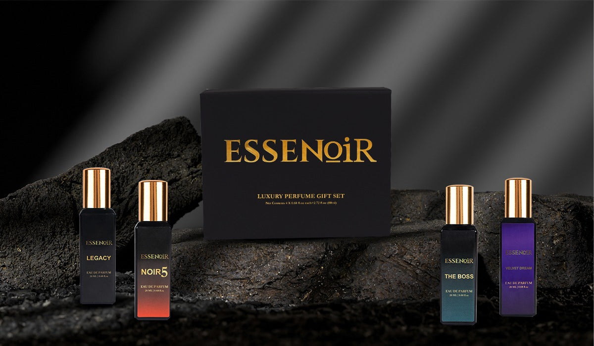 Luxury Perfume Gift Sets – Pack of 4 Premium 20ml Fragrances by Essenoir